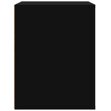 NNEVL Wall-mounted Bedside Cabinet Black 50x36x47 cm