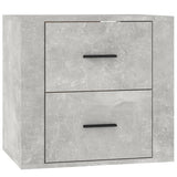 NNEVL Wall-mounted Bedside Cabinet Concrete Grey 50x36x47 cm