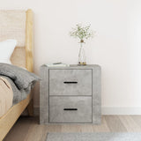 NNEVL Wall-mounted Bedside Cabinet Concrete Grey 50x36x47 cm