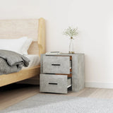 NNEVL Wall-mounted Bedside Cabinet Concrete Grey 50x36x47 cm