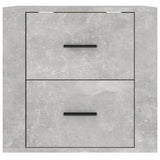 NNEVL Wall-mounted Bedside Cabinet Concrete Grey 50x36x47 cm