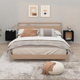 NNEVL Wall-mounted Bedside Cabinets 2 pcs Black 50x30x47 cm