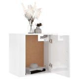 NNEVL Wall-mounted Bedside Cabinets 2 pcs High Gloss White 50x30x47cm