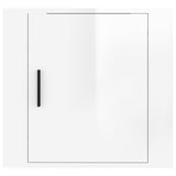 NNEVL Wall-mounted Bedside Cabinets 2 pcs High Gloss White 50x30x47cm