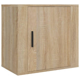 NNEVL Wall-mounted Bedside Cabinet Sonoma Oak 50x30x47 cm