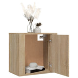 NNEVL Wall-mounted Bedside Cabinet Sonoma Oak 50x30x47 cm