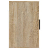 NNEVL Wall-mounted Bedside Cabinet Sonoma Oak 50x30x47 cm