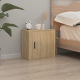 NNEVL Wall-mounted Bedside Cabinet Sonoma Oak 50x30x47 cm