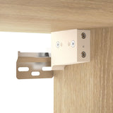 NNEVL Wall-mounted Bedside Cabinets 2 pcs Sonoma Oak 50x30x47 cm