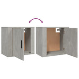 NNEVL Wall-mounted Bedside Cabinets 2 pcs Concrete Grey 50x30x47 cm