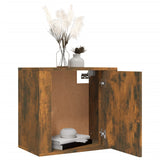 NNEVL Wall-mounted Bedside Cabinets 2 pcs Smoked Oak 50x30x47 cm