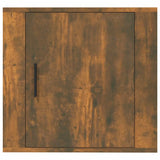 NNEVL Wall-mounted Bedside Cabinets 2 pcs Smoked Oak 50x30x47 cm