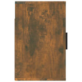 NNEVL Wall-mounted Bedside Cabinets 2 pcs Smoked Oak 50x30x47 cm