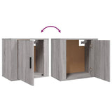NNEVL Wall-mounted Bedside Cabinets 2 pcs Grey Sonoma 50x30x47 cm
