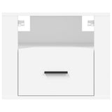 NNEVL Wall-mounted Bedside Cabinet White 50x36x40 cm