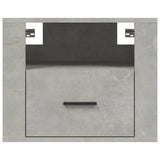 NNEVL Wall-mounted Bedside Cabinet Concrete Grey 50x36x40 cm