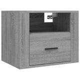 NNEVL Wall-mounted Bedside Cabinet Grey Sonoma 50x36x40 cm