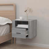 NNEVL Wall-mounted Bedside Cabinet Grey Sonoma 50x36x40 cm