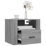 NNEVL Wall-mounted Bedside Cabinet Grey Sonoma 50x36x40 cm