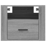 NNEVL Wall-mounted Bedside Cabinet Grey Sonoma 50x36x40 cm