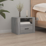 NNEVL Wall-mounted Bedside Cabinet Grey Sonoma 50x36x40 cm