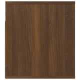 NNEVL Wall-mounted Bedside Cabinet Brown Oak 50x36x40 cm
