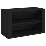 NNEVL Shoe Rack Black 75x35x45 cm Engineered Wood