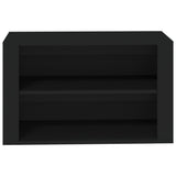 NNEVL Shoe Rack Black 75x35x45 cm Engineered Wood