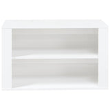 NNEVL Shoe Rack High Gloss White 75x35x45 cm Engineered Wood