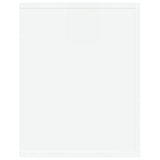 NNEVL Shoe Rack High Gloss White 75x35x45 cm Engineered Wood