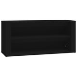 NNEVL Shoe Rack Black 100x35x45 cm Engineered Wood