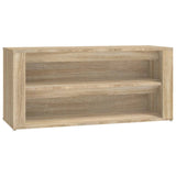 NNEVL Shoe Rack Sonoma Oak 100x35x45 cm Engineered Wood