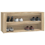 NNEVL Shoe Rack Sonoma Oak 100x35x45 cm Engineered Wood