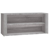 NNEVL Shoe Rack Grey Sonoma 100x35x45 cm Engineered Wood