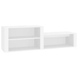 NNEVL Shoe Cabinet White 150x35x45 cm Engineered Wood