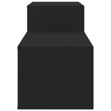 NNEVL Shoe Cabinet Black 150x35x45 cm Engineered Wood