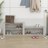 NNEVL Shoe Cabinet Concrete Grey 150x35x45 cm Engineered Wood