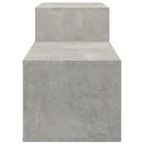 NNEVL Shoe Cabinet Concrete Grey 150x35x45 cm Engineered Wood