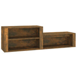 NNEVL Shoe Cabinet Smoked Oak 150x35x45 cm Engineered Wood