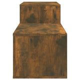 NNEVL Shoe Cabinet Smoked Oak 150x35x45 cm Engineered Wood