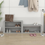NNEVL Shoe Cabinet Grey Sonoma 150x35x45 cm Engineered Wood