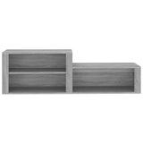 NNEVL Shoe Cabinet Grey Sonoma 150x35x45 cm Engineered Wood