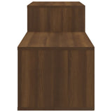 NNEVL Shoe Cabinet Brown Oak 150x35x45 cm Engineered Wood