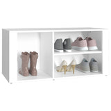 NNEVL Shoe Cabinet White 100x35x45 cm Engineered Wood