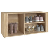 NNEVL Shoe Cabinet Sonoma Oak 100x35x45 cm Engineered Wood