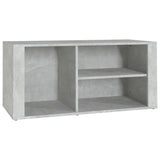 NNEVL Shoe Cabinet Concrete Grey 100x35x45 cm Engineered Wood
