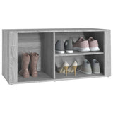 NNEVL Shoe Cabinet Grey Sonoma 100x35x45 cm Engineered Wood