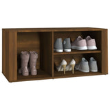NNEVL Shoe Cabinet Brown Oak 100x35x45 cm Engineered Wood