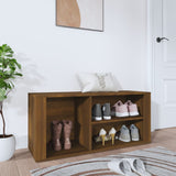 NNEVL Shoe Cabinet Brown Oak 100x35x45 cm Engineered Wood