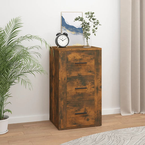 NNEVL Sideboard Smoked Oak 40x33x70 cm Engineered Wood